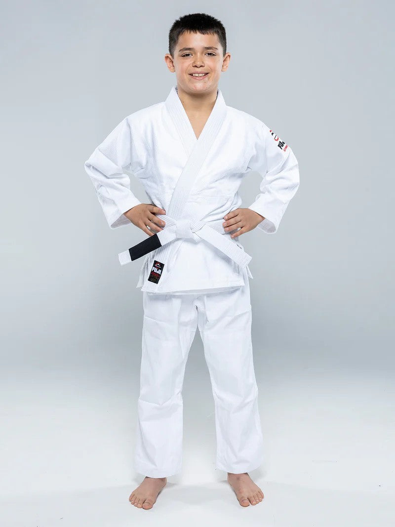 Kids Brazilian Jiu Jitsu Gi - Youth All Around BJJ Uniform, White