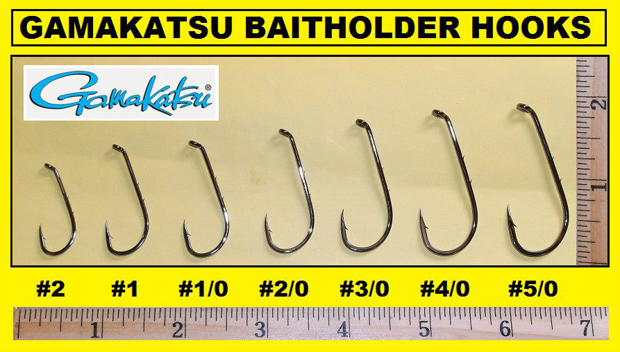 Gamakatsu #054 Baitholder Hooks 25 Pack Saltwater Fishing Hooks