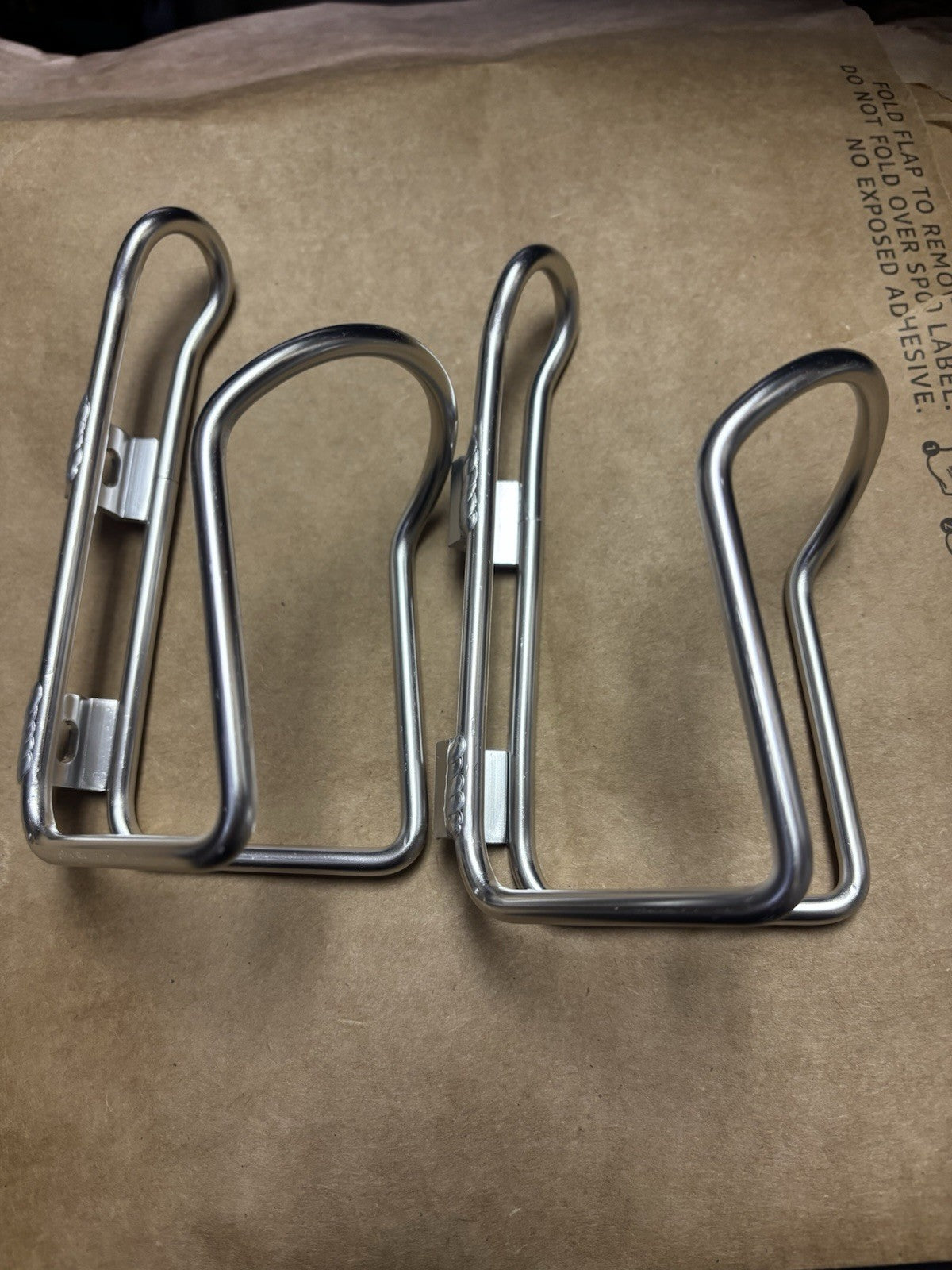 Silver Alloy Bicycle Bottle Cage - Set of 2 Cycling Accessory
