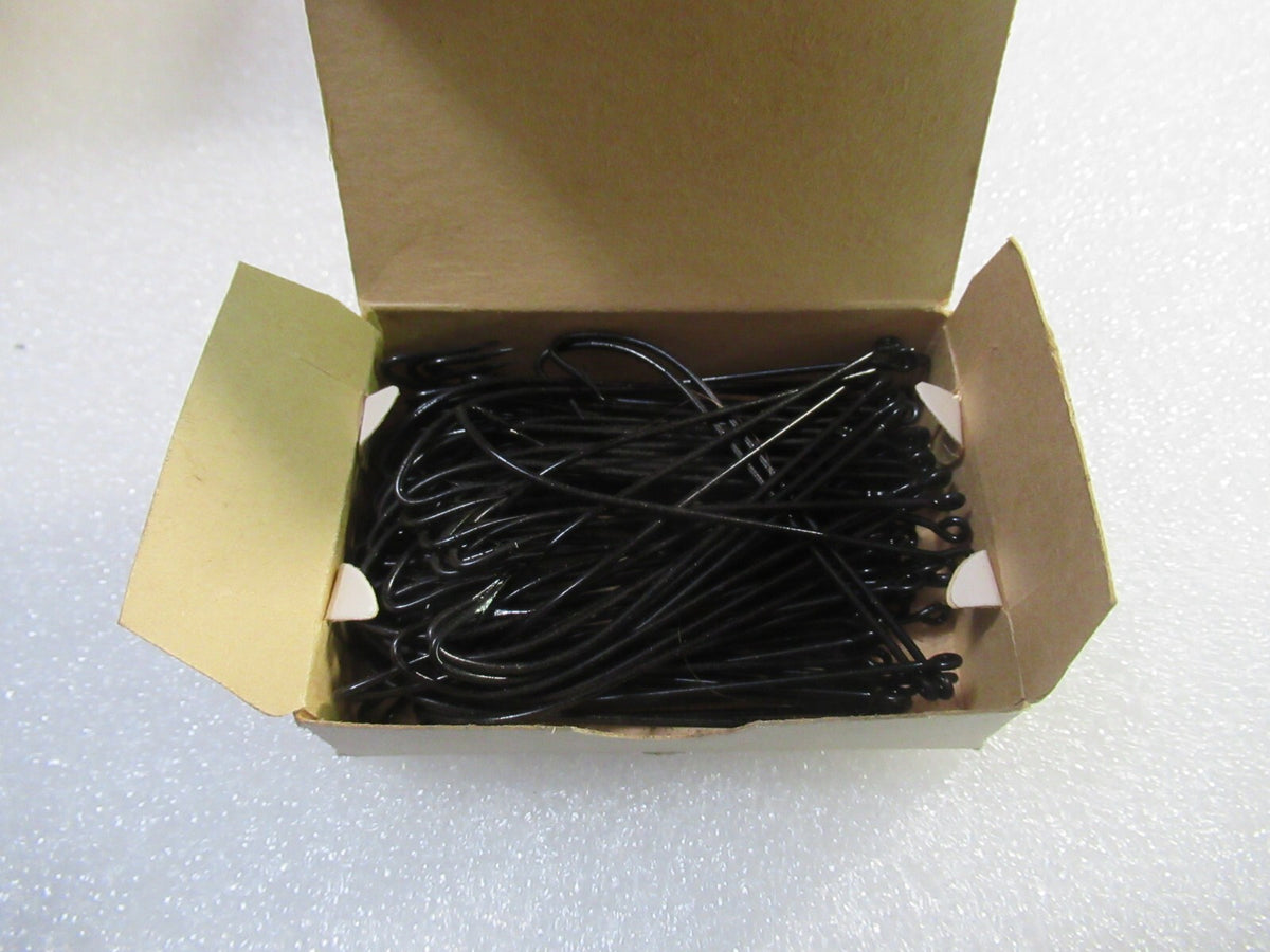 Fishing Hooks Pack - 100 Black Chestertown Long Shank Flounder Hooks SZ 7