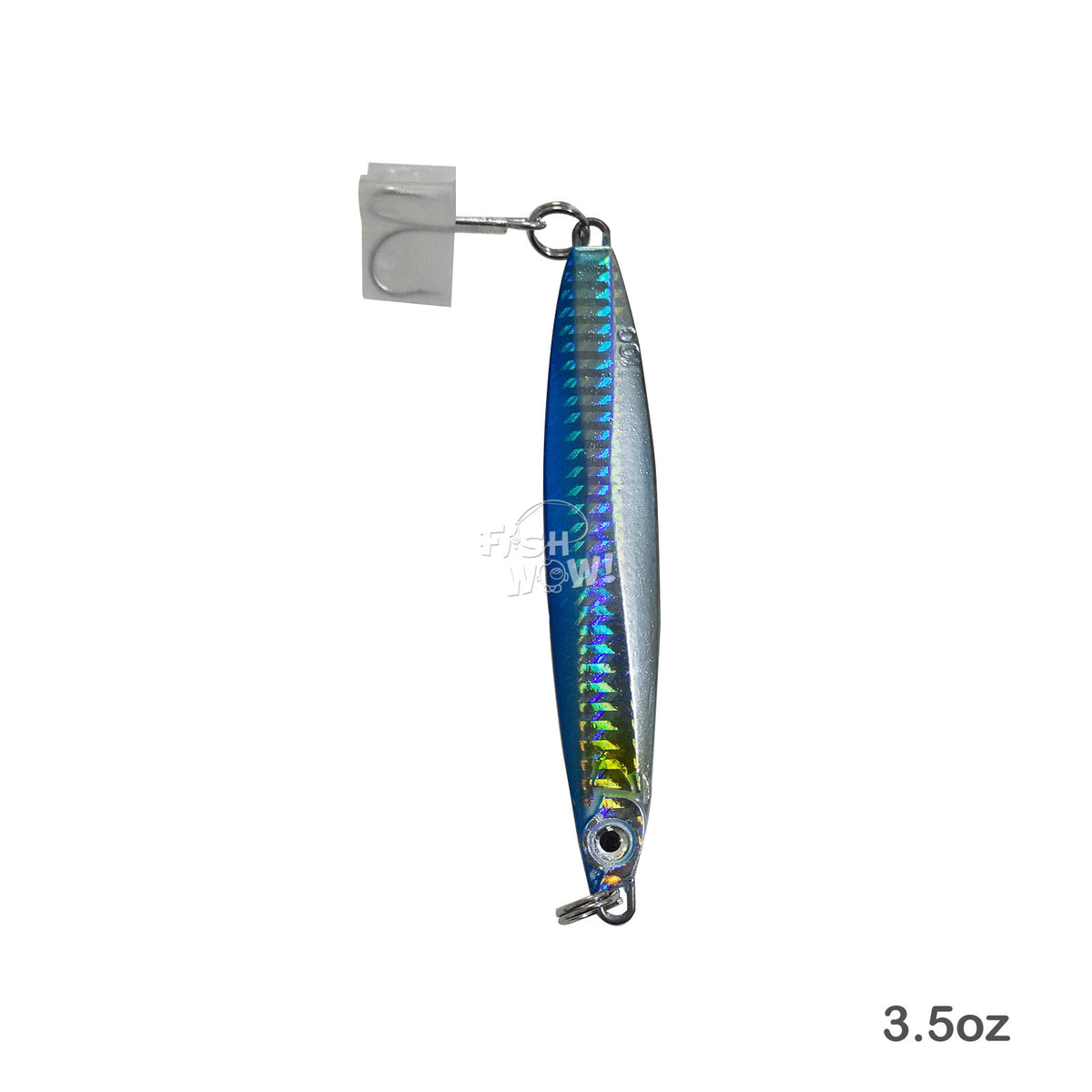 Fishing Jig 3.5oz Vertical Bait Lure with Treble Hooks - Saltwater & Freshwater