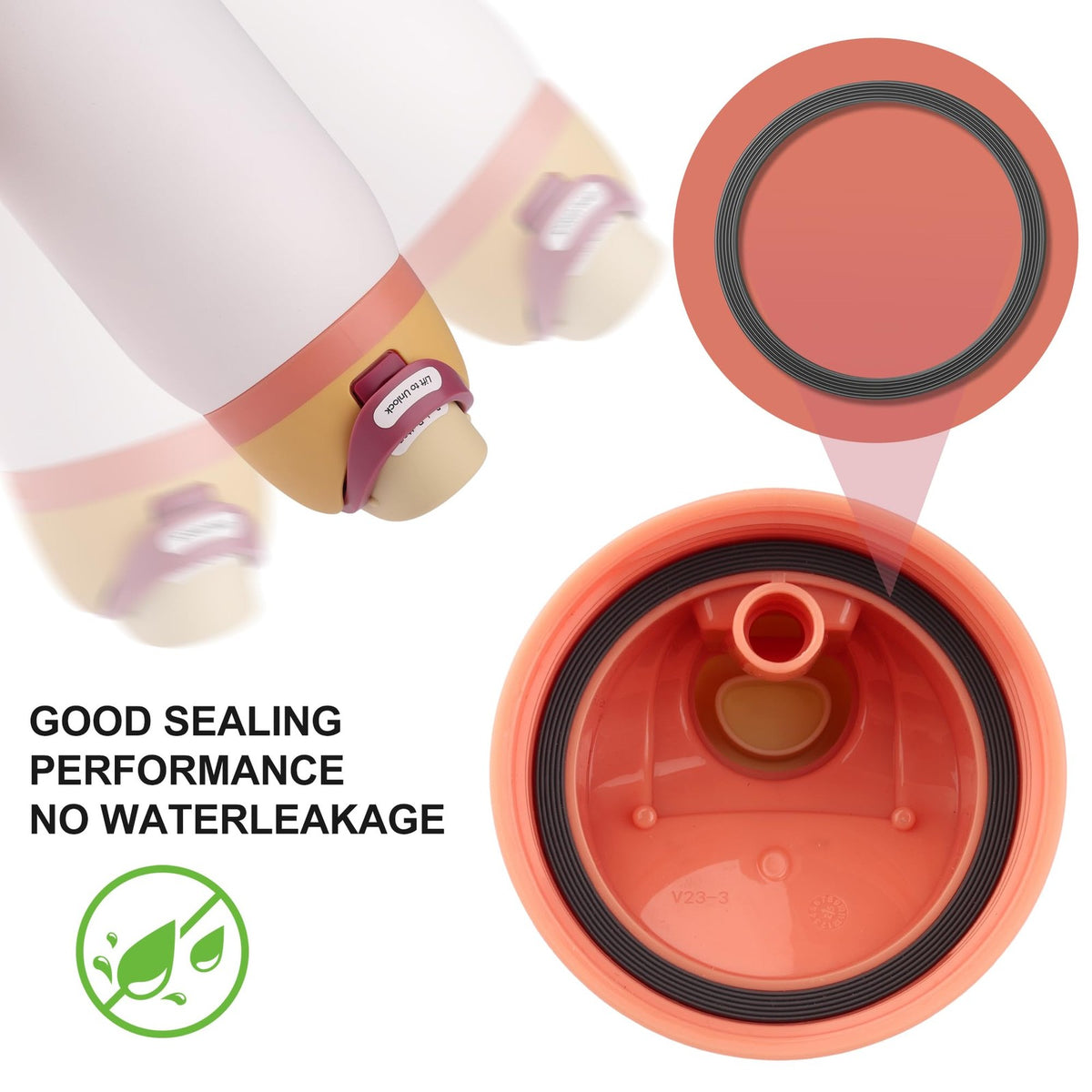 Water Bottle Seal Rings Replacement Silicone Gaskets for Owala Freesip