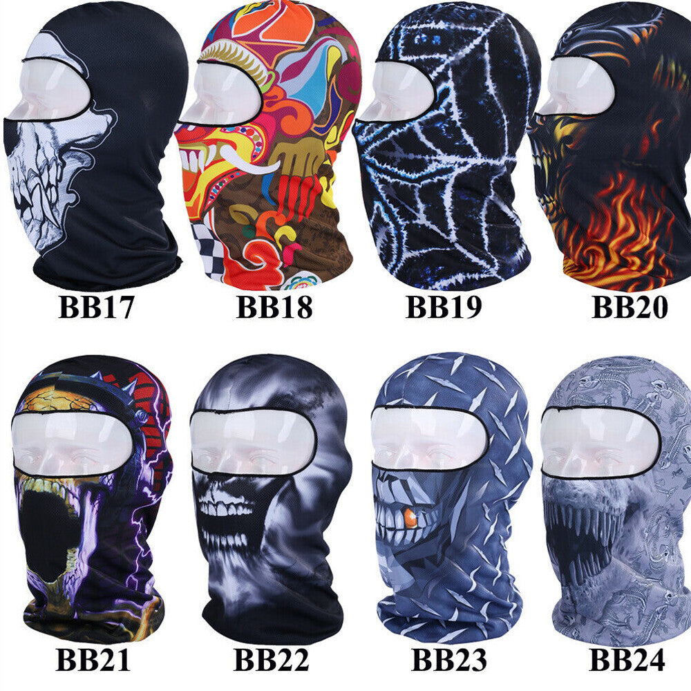 Tactical Halloween Face Mask Balaclava Beanie for Men Women Full Face Cover