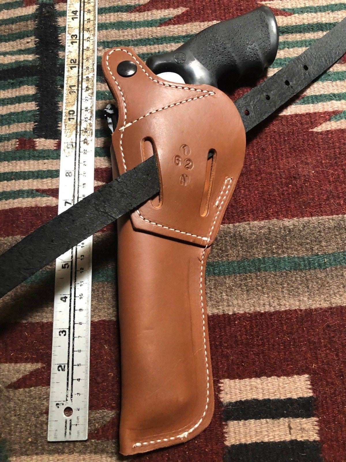 Two-Position Leather Cross Draw Holster for Smith & Wesson 6" Barrels