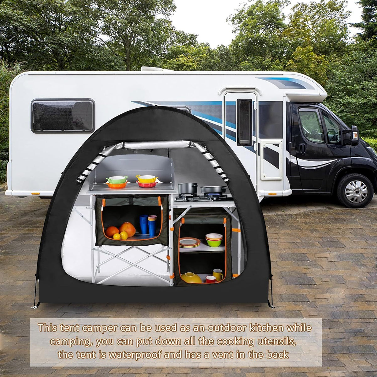 Outdoor Portable Bicycle Storage Tent for 1-4 Bikes - Weatherproof & Space-Saving