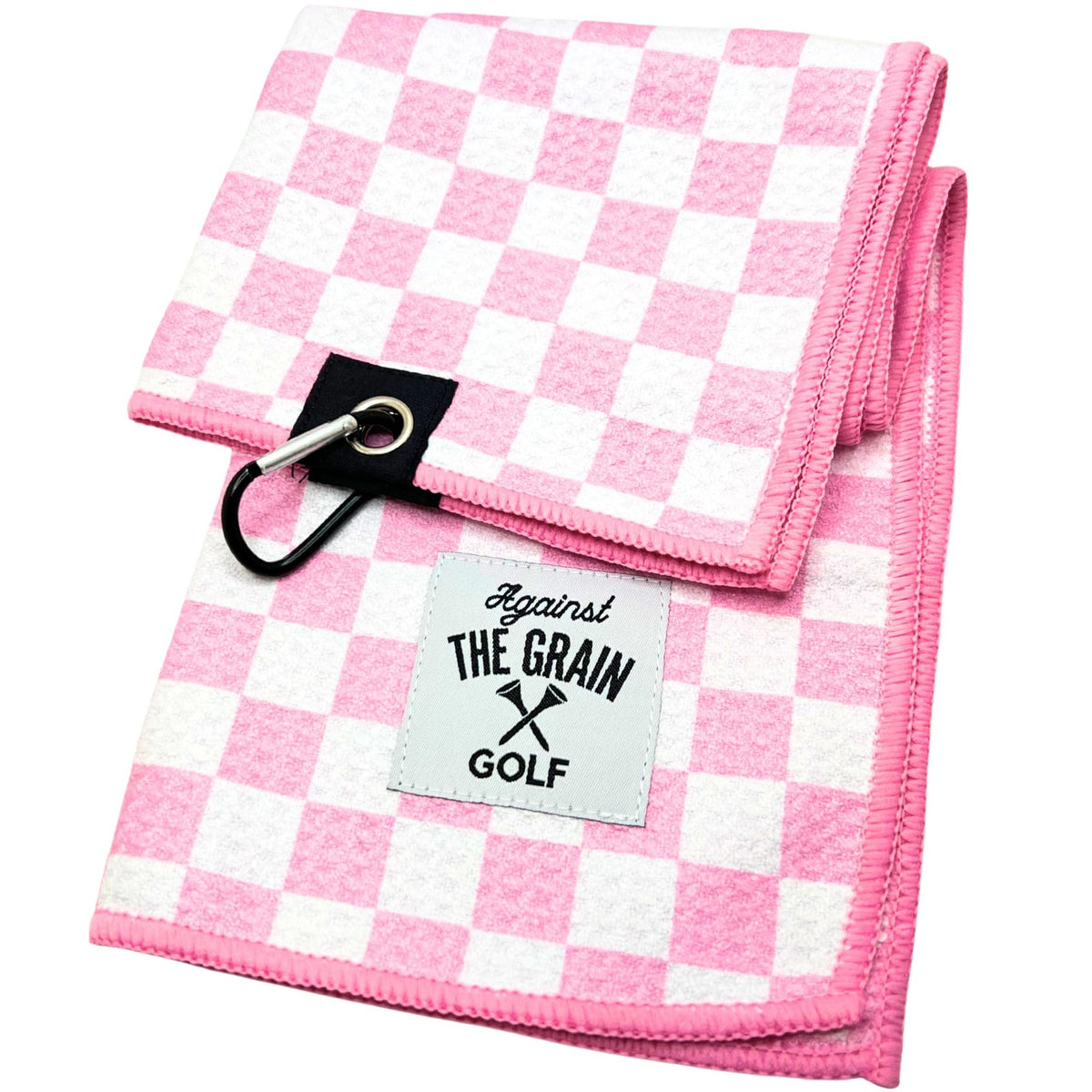 Pink Microfiber Golf Towel for Women 12x20 with Clip - Stylish & Absorbent