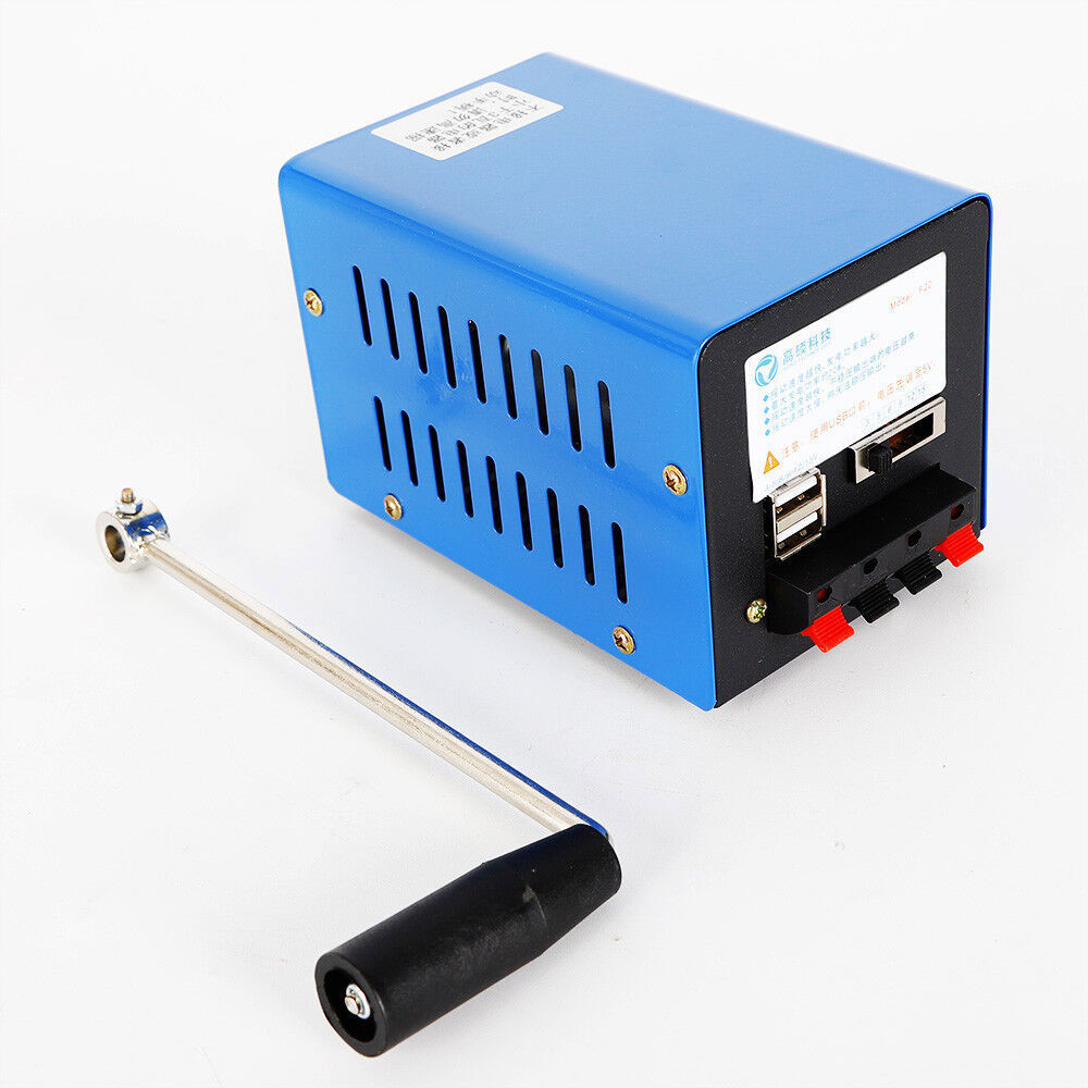 Portable Hand Crank Dynamo USB Charger Emergency Power Generator