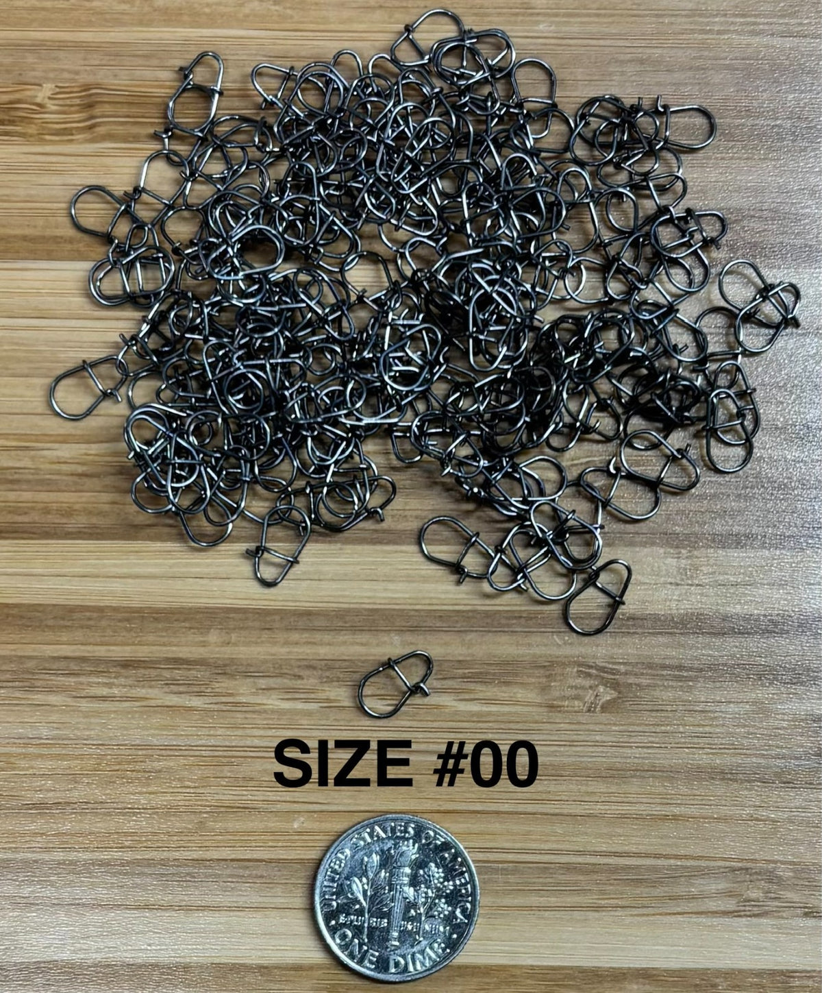 Stainless Steel Fishing Snaps 100 Pack - Heavy-Duty Tackle Clips for Anglers