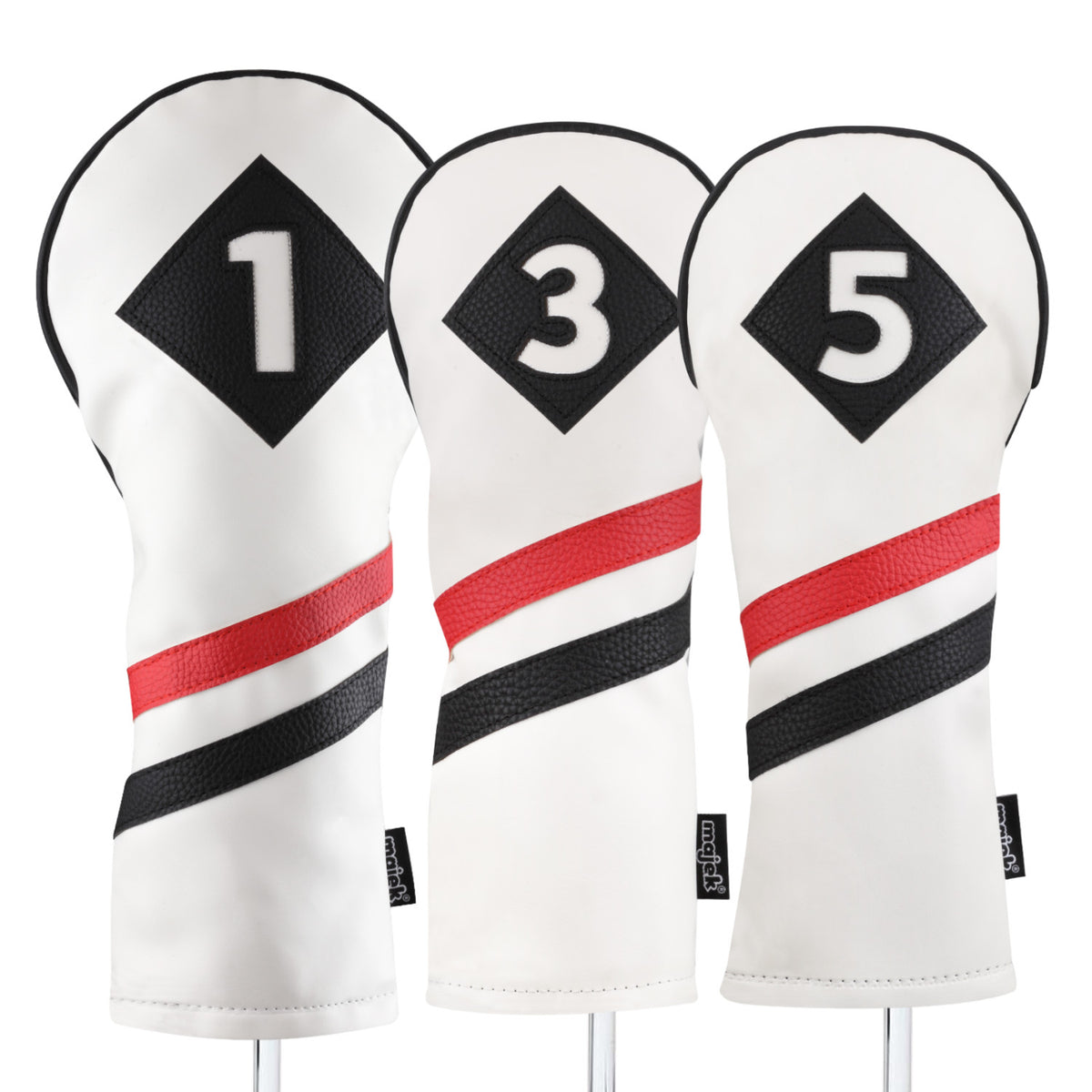 Vintage Golf Headcover for Driver & Fairway Woods - Durable PU Leather