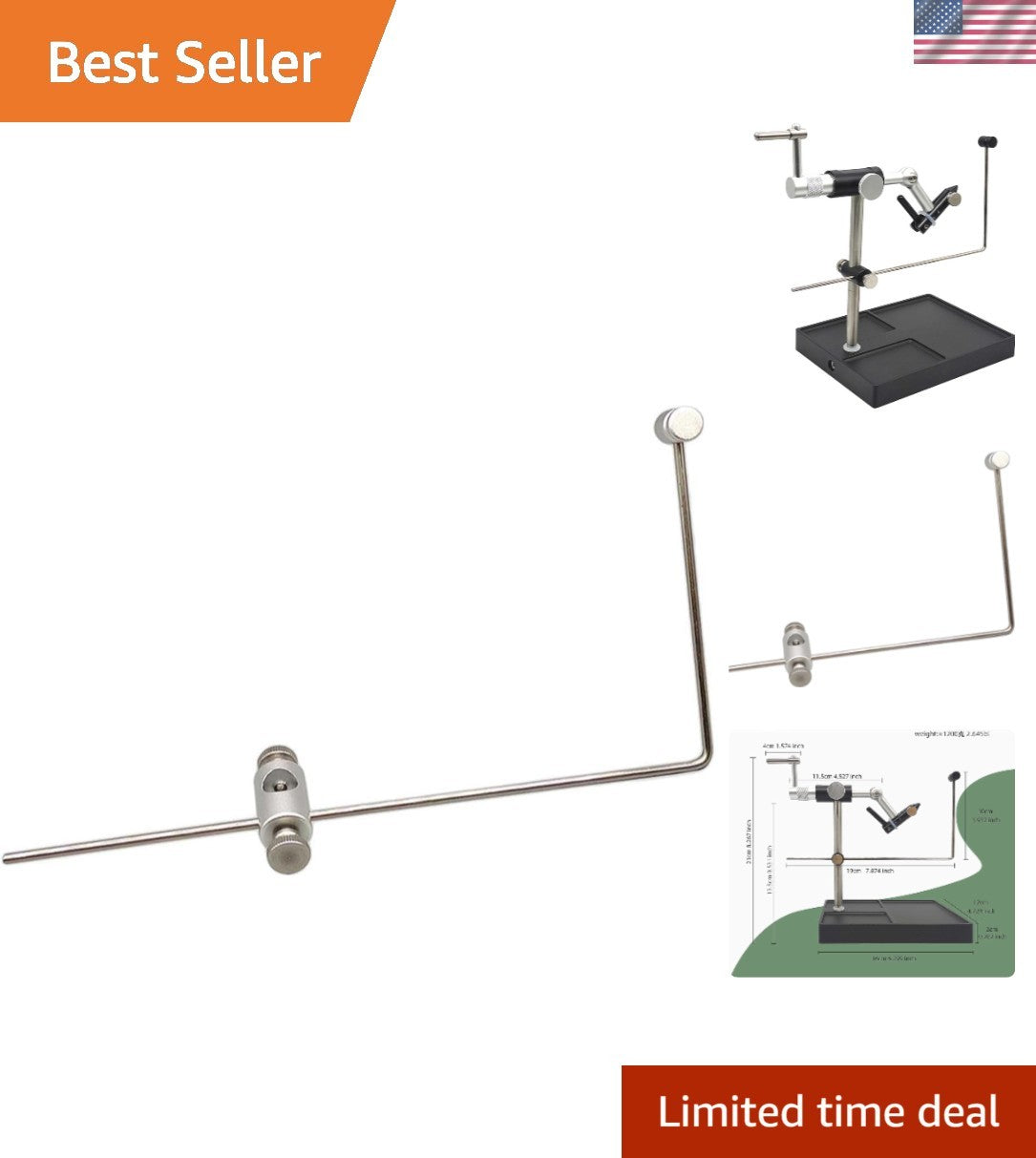 Metal Fishing Bobbin Cradle - Durable Fly Tying Accessory for Anglers