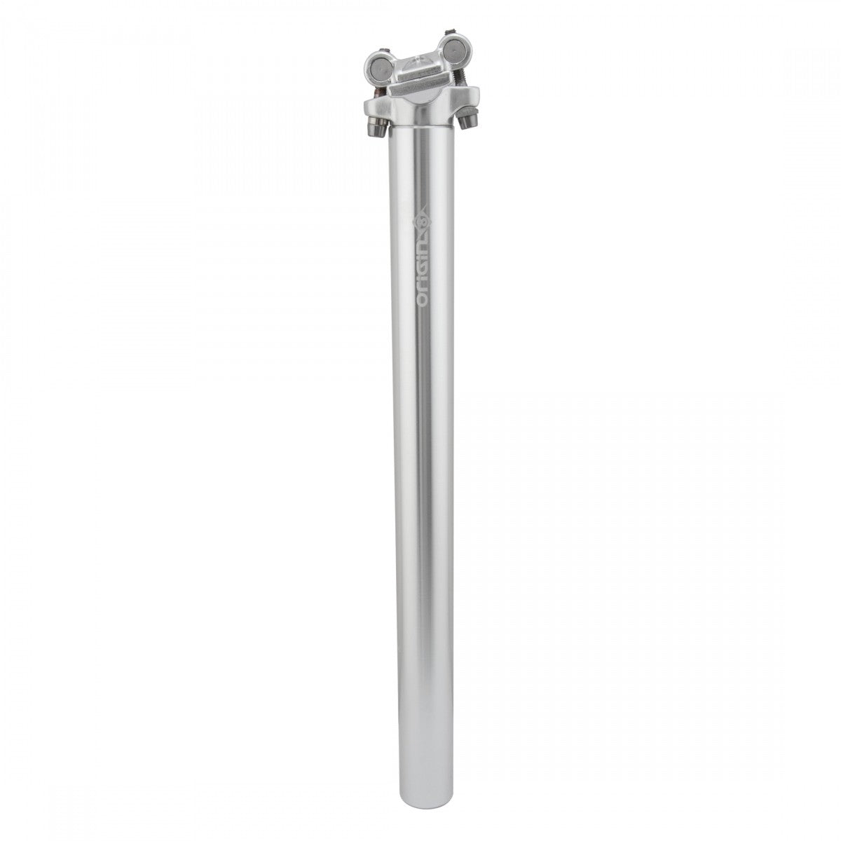 Pro Fit Bicycle Seatpost 27.0mm x 400mm Alloy Silver - Micro-Adjust Clamp