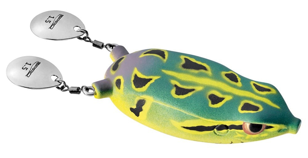 Fishing Topwater Frog Lure with Colorado Blade Legs - Multiple Colors