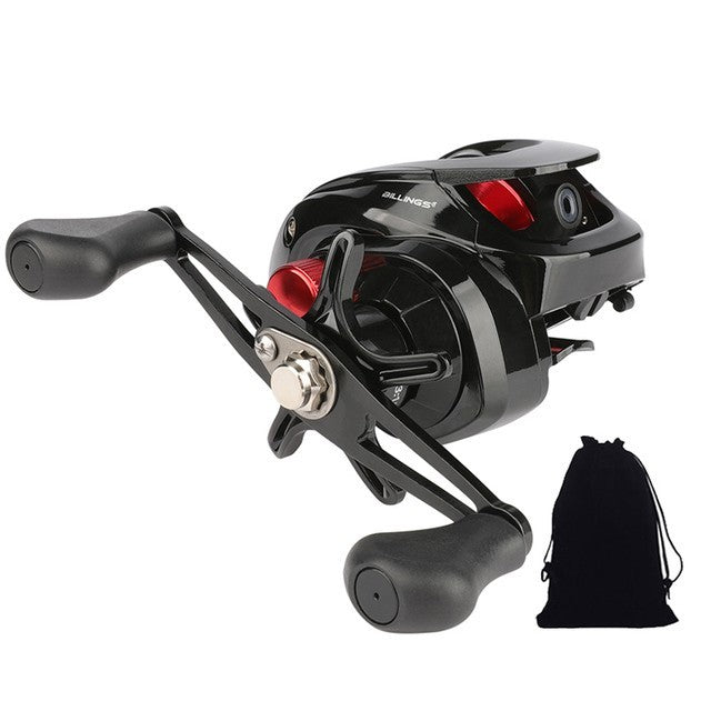 Baitcasting Fishing Reel 7.2:1 Metal Spool, Magnetic Cast Reel, Versatile Use