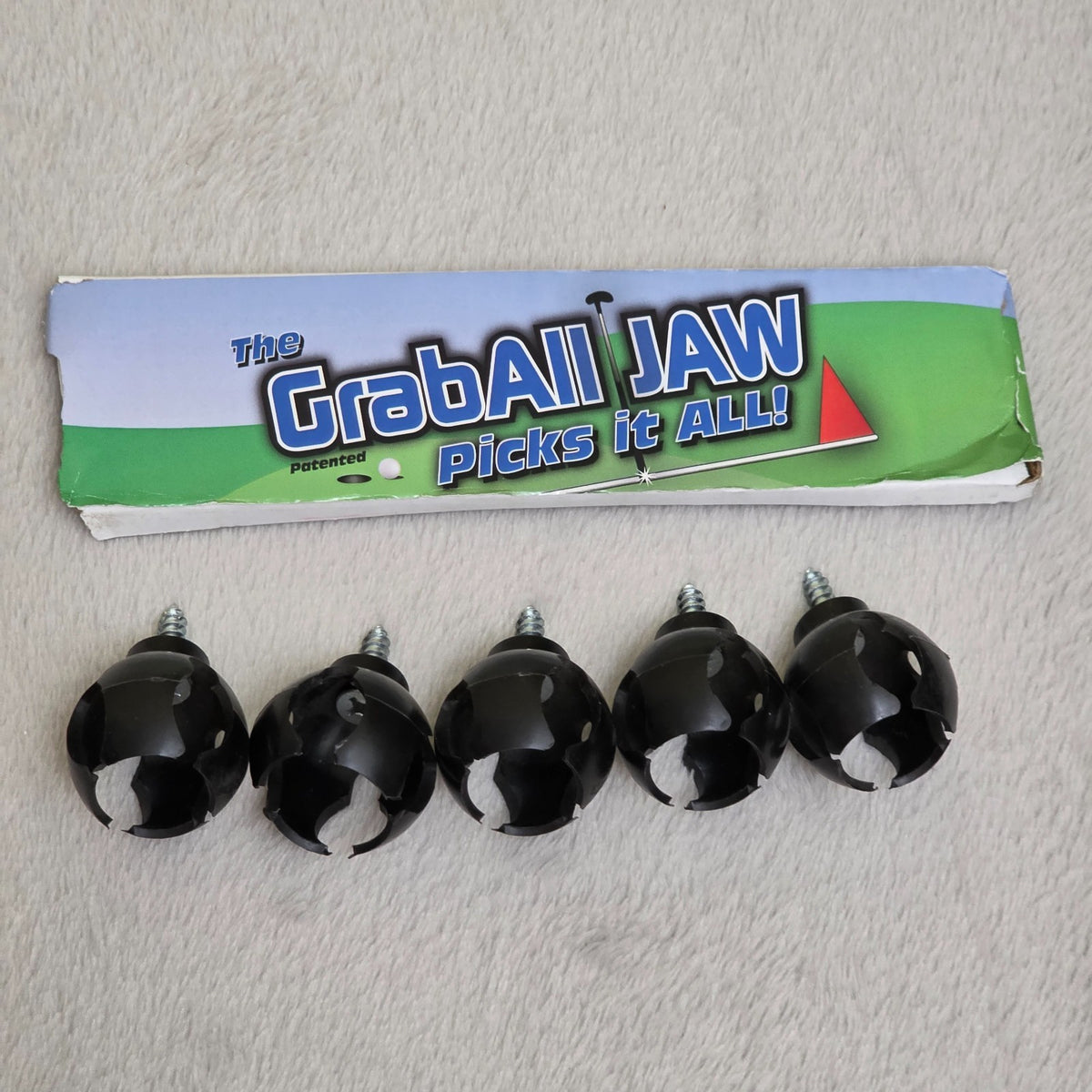 Golf Ball Retriever Claw Grabber Tool - Screw-In Putter Back Saver