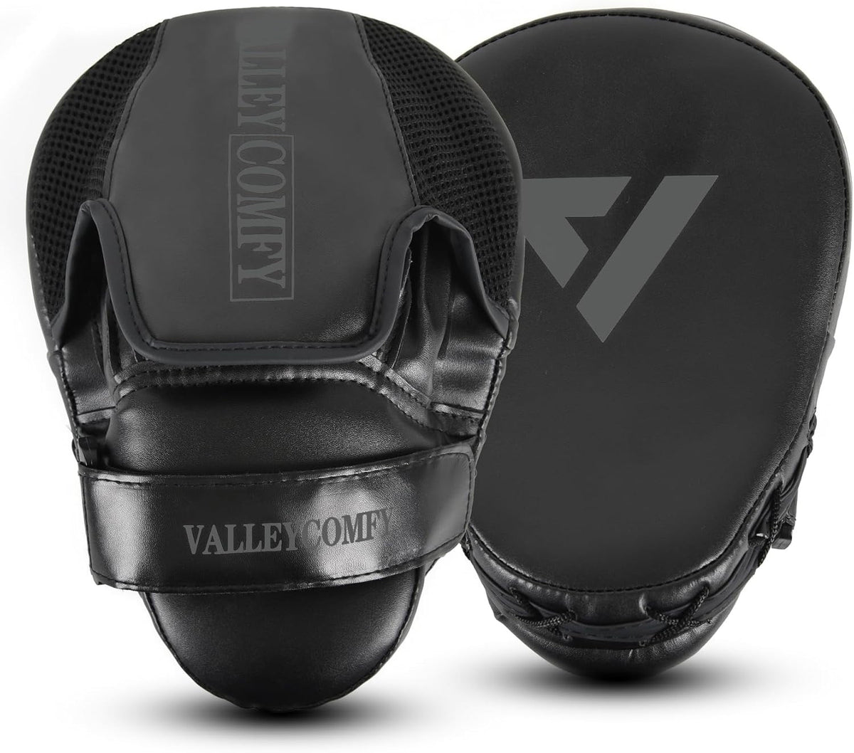 Boxing Punching Mitts - Leather Kickboxing Pads for Training, Muay Thai, MMA