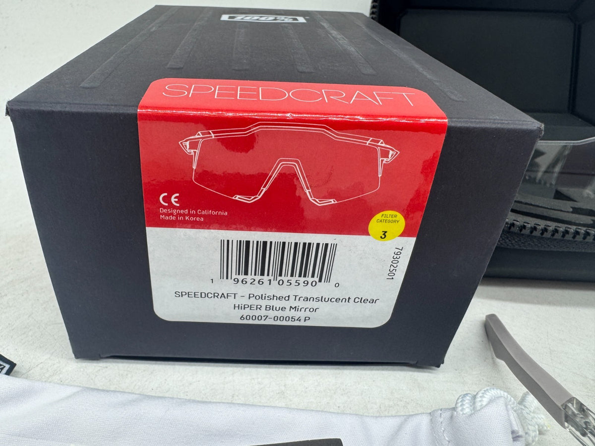 Speedcraft Sport Performance Sunglasses with Blue Mirror Lenses