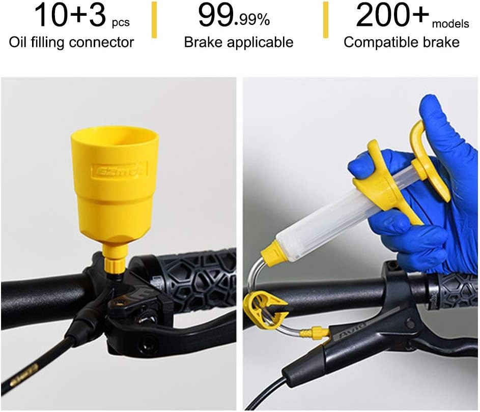 Hydraulic Disc Brake Bleed Kit for Shimano, Tektro, Magura | Bicycle Brake Oil
