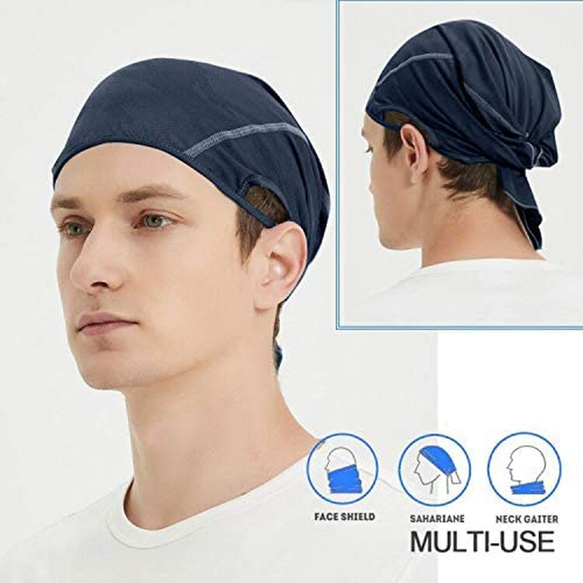 Breathable Reusable Face Mask Cover with Ear Loops and UV Protection