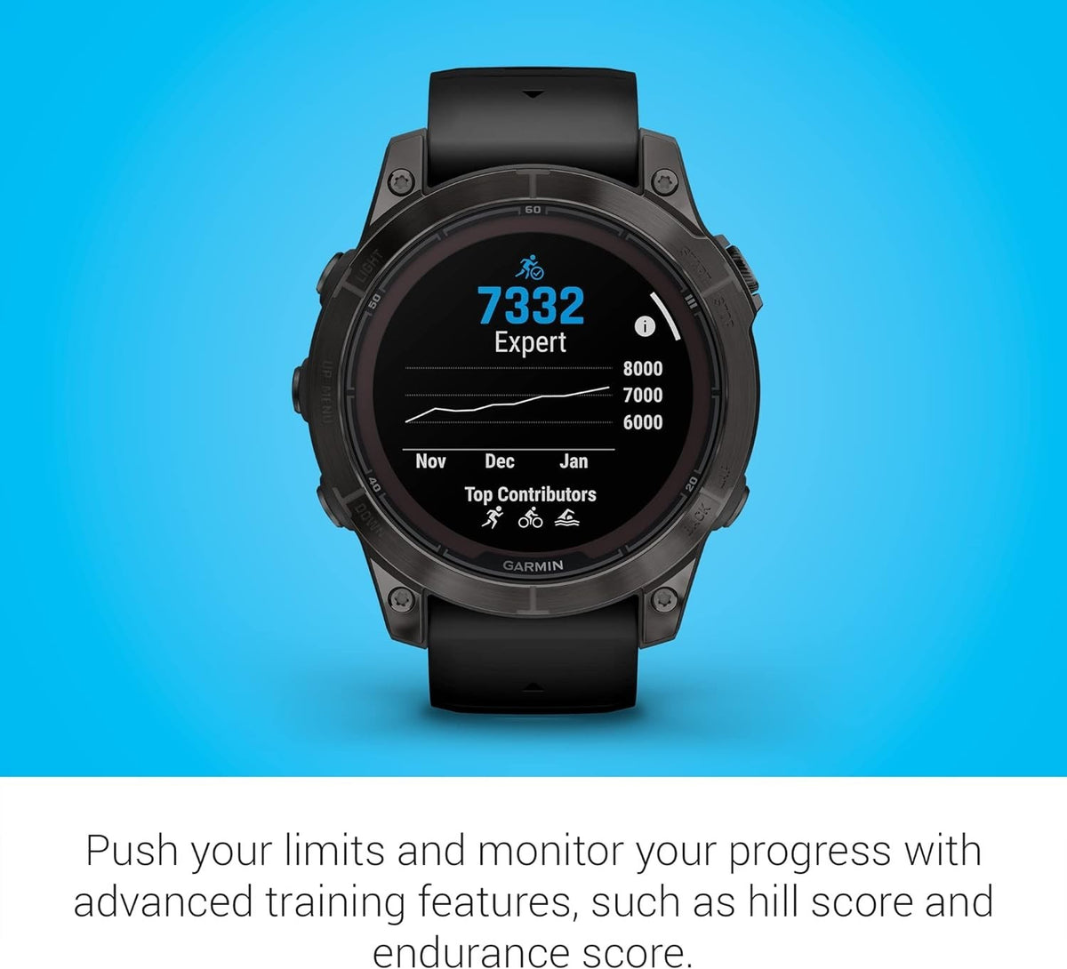 Garmin Fenix 7 Pro Sapphire Solar GPS Watch Titanium Black Band