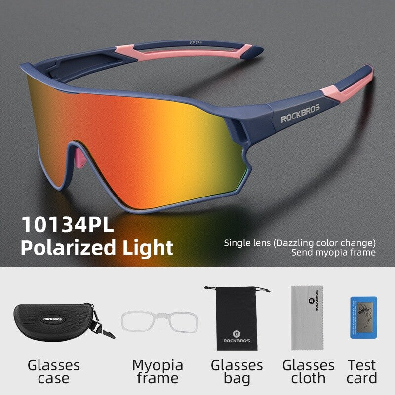 Polarized & Photochromic Cycling Sunglasses UV400 Protection Sport Glasses