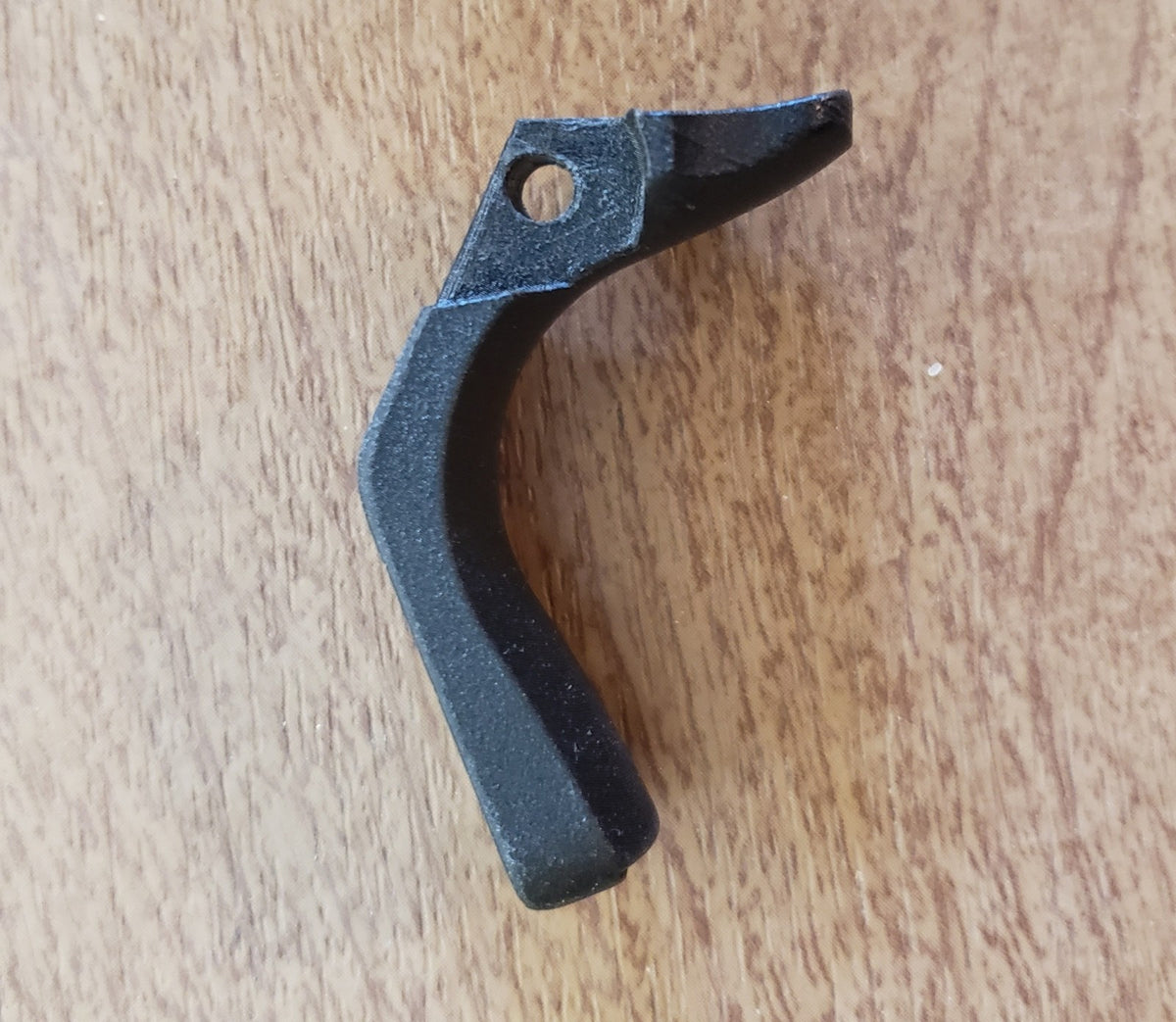 Fixed Compact Beavertail Grip Safety for Pistols - Lightweight Carbon Fiber Reinforced Polymer