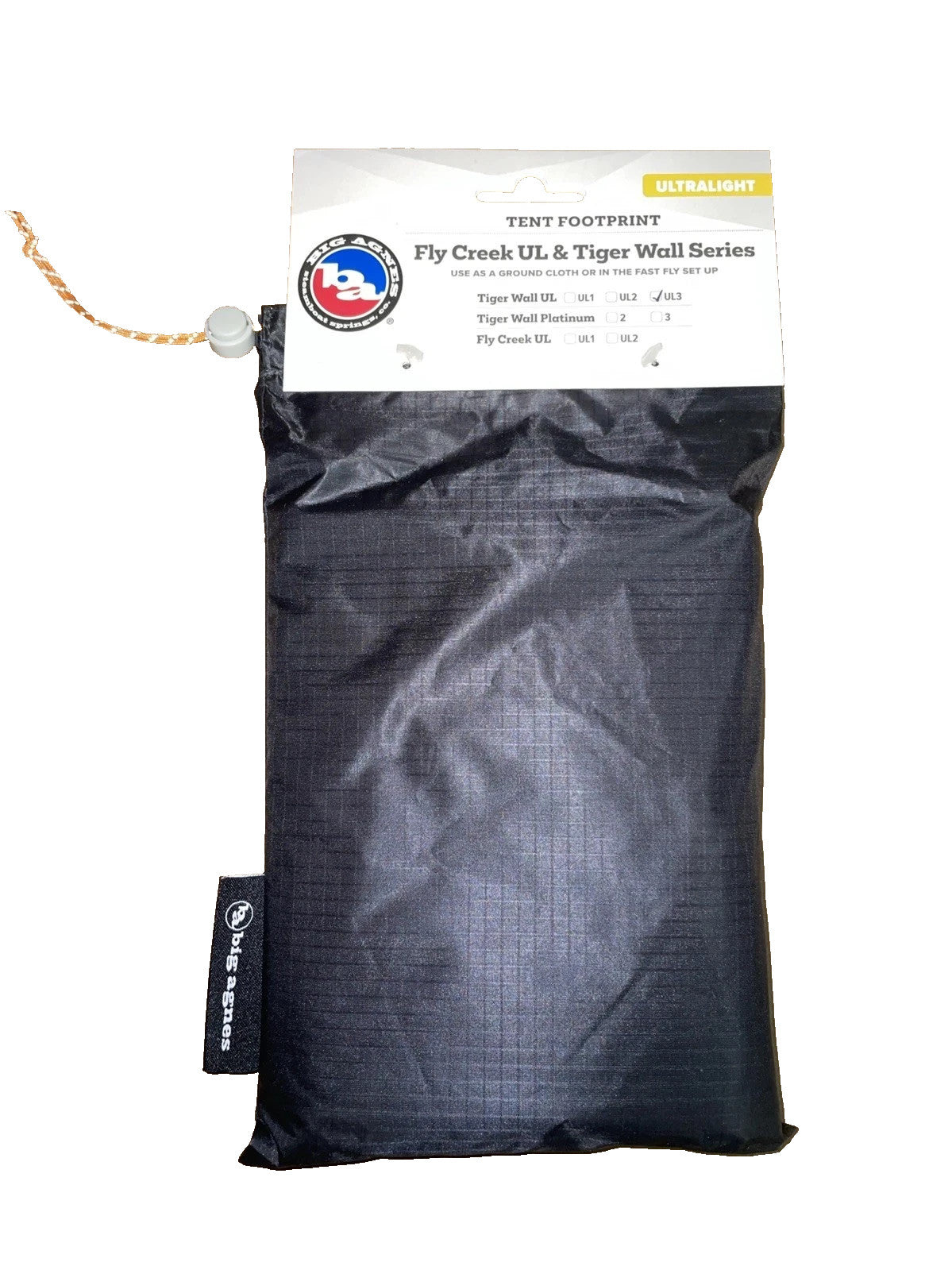 Tent Footprint for Tiger Wall UL3 & Fly Creek UL3 Tents - Asphalt