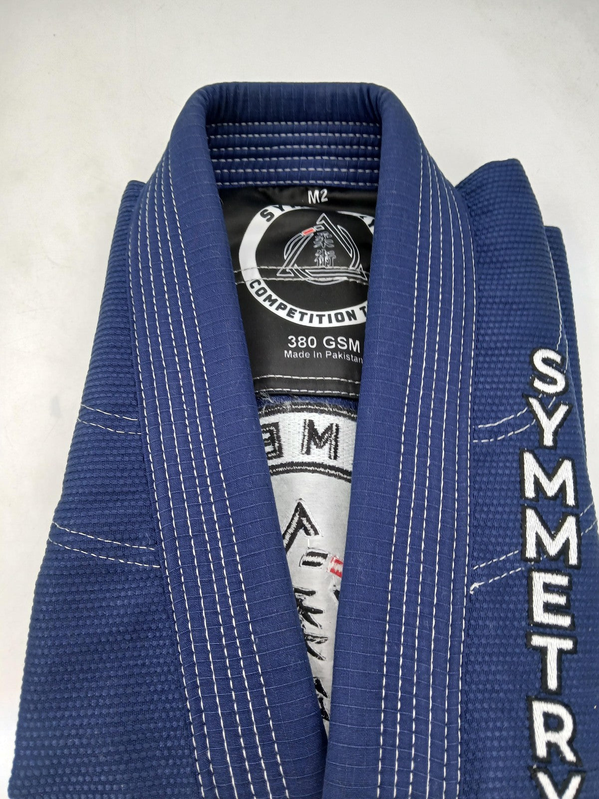 Kids Brazilian Jiu Jitsu Gi Uniform Blue M2 380 GSM with White Belt