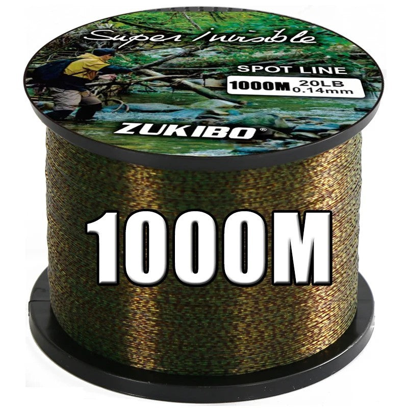 Super Strong Monofilament Fishing Line 500m-2000m Spotted Invisible Tackle