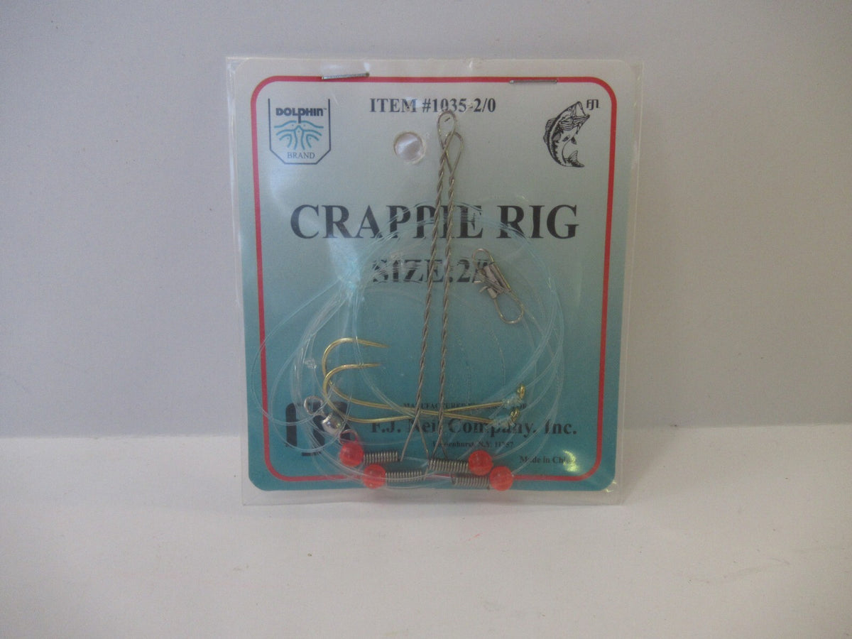 Crappie Panfish Fishing Rig Set - High Low Dropper Rigs for Freshwater Fish