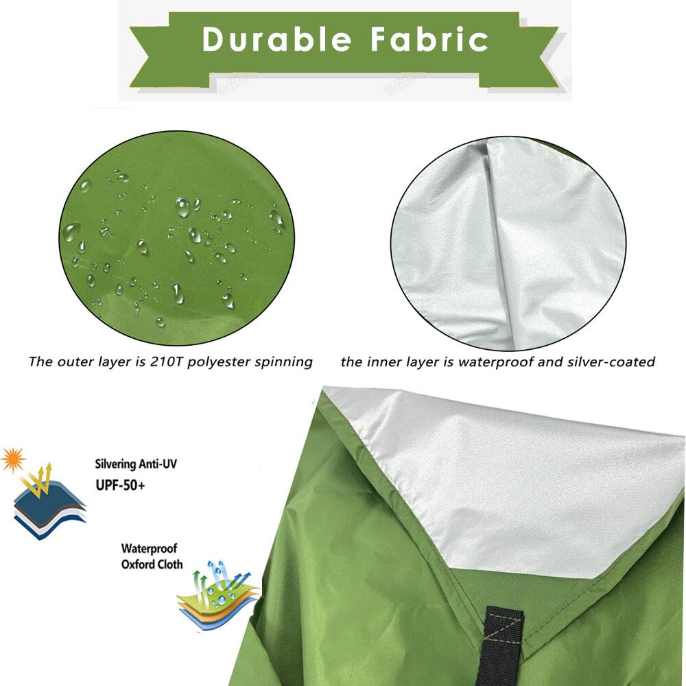 10x10 ft Waterproof Camping Tarp Shelter with Grommets