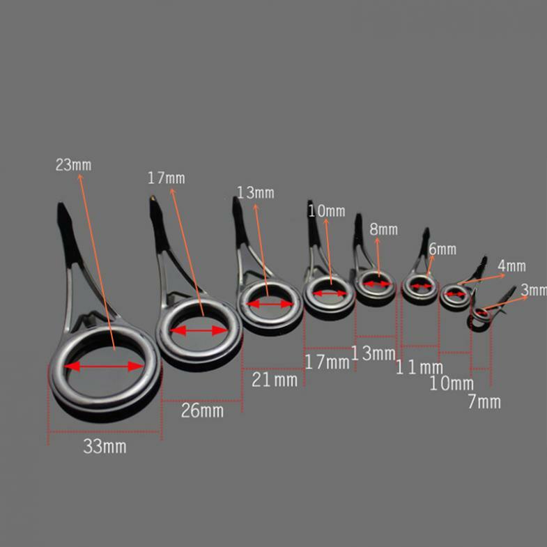 75PCS Fishing Rod Guide Tips Set - Ceramic & Steel Line Repair Kit