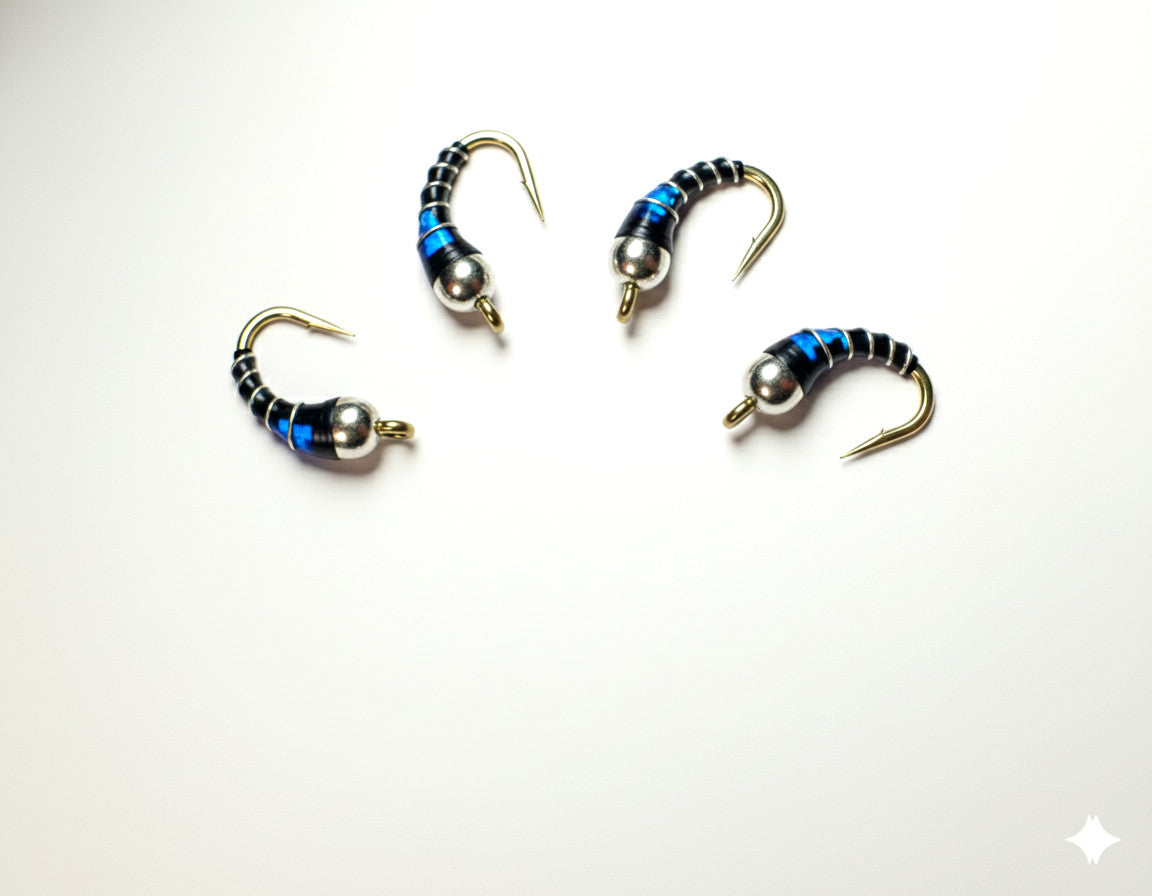 Premium Tungsten Nymph Fishing Flies for Trout - Multiple Hook Sizes