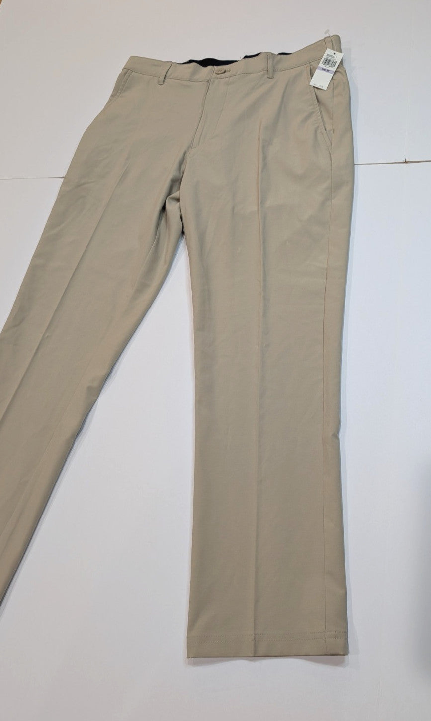 Men's Swingflex Golf Pants 32x30 Performance Stretch Straight Fit Khaki