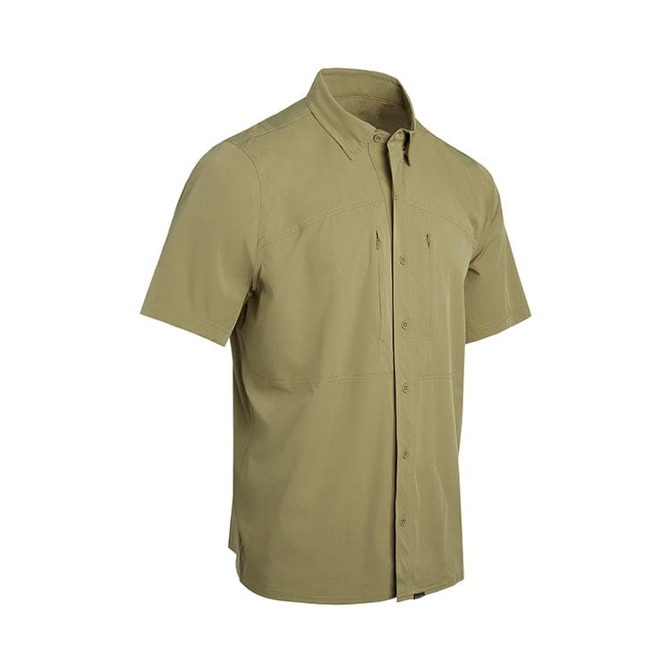 Pnuma Outdoors Short Sleeve Shooting Shirt - Dark Herb UPF 30+