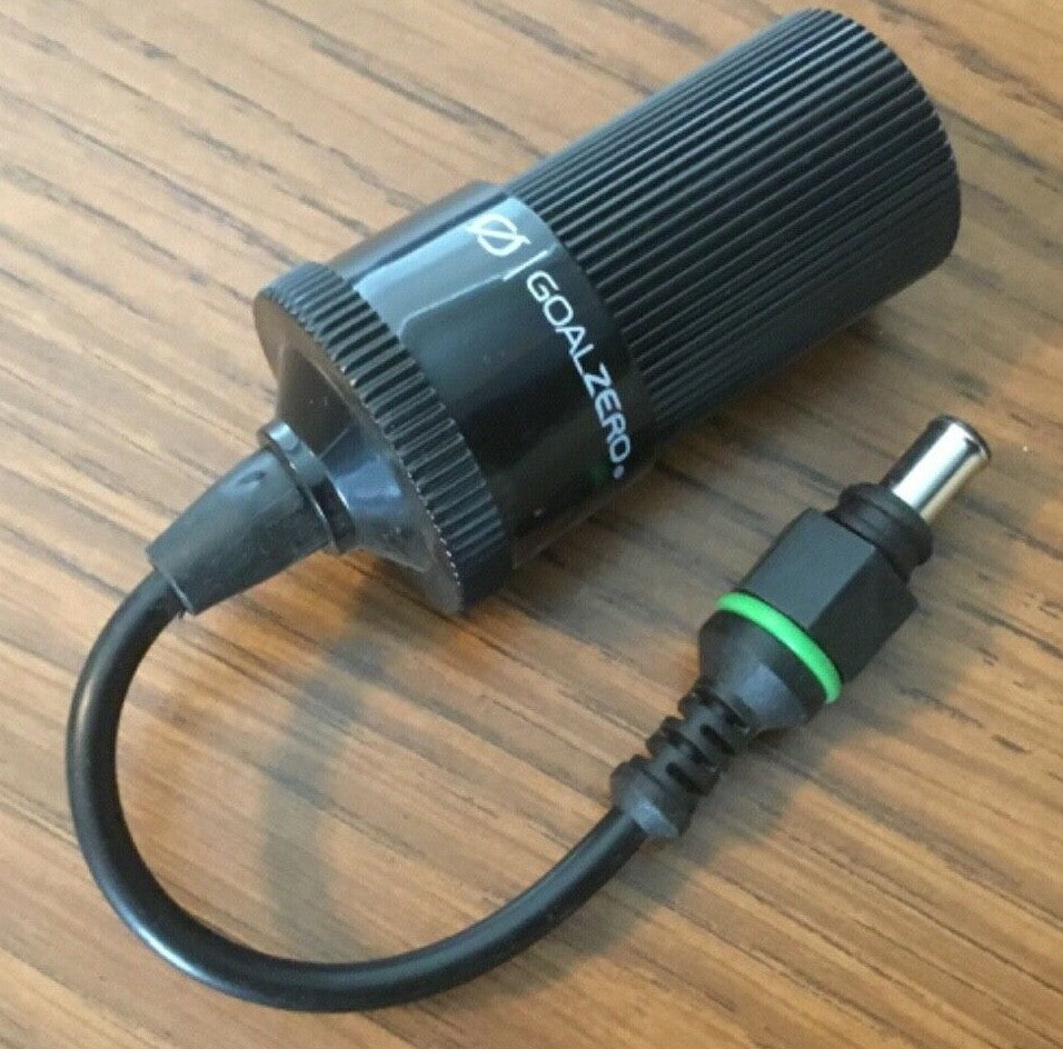 Goal Zero 6mm Output to Female Cigarette Adapter for Yeti Sherpa Power Stations