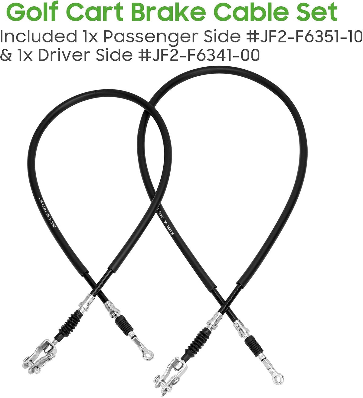 Golf Cart Brake Cable Set for Yamaha G8 G14 G16 G19 G20 G22 Gas & Electric