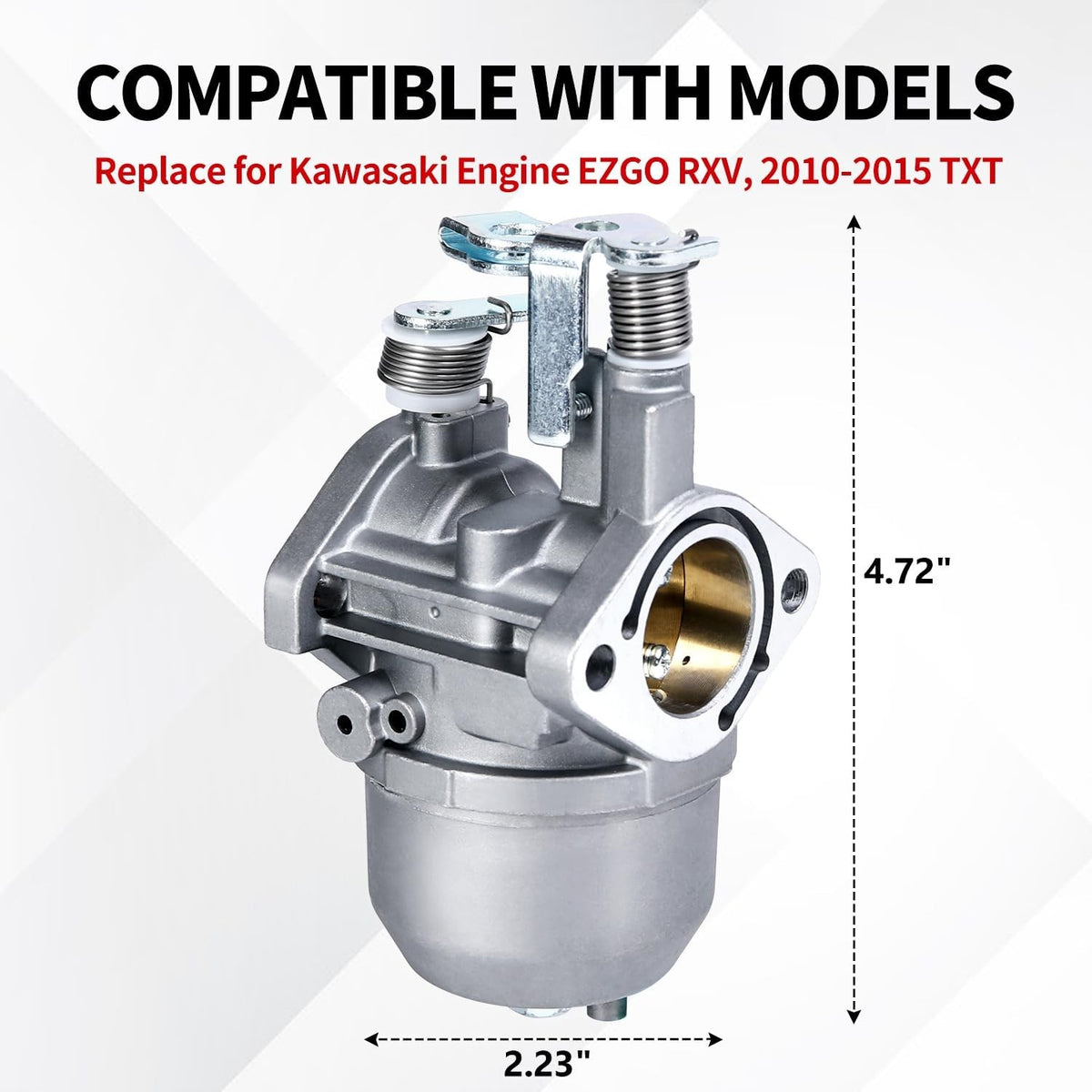 Golf Cart Carburetor Kit for Kawasaki 13HP FJ400D Engines EZGO RXV TXT