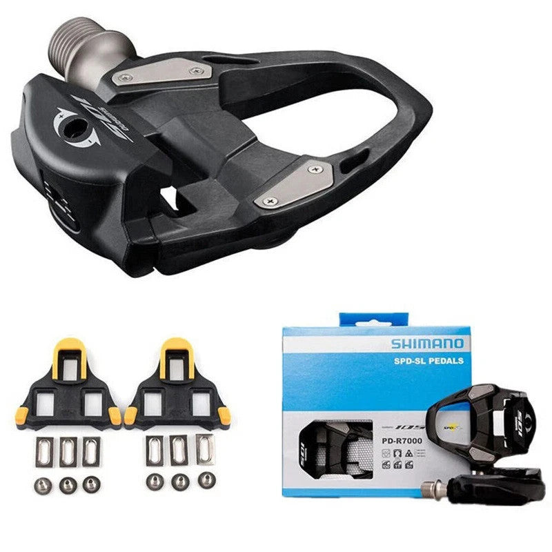 Shimano 105 PD-R7000 Road Bike Clipless Pedals with SH11 Cleats - High Performance