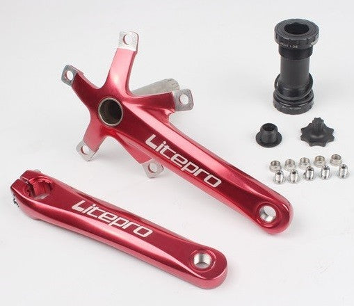 170mm Aluminum Crankset with 130BCD for Folding Road Bikes