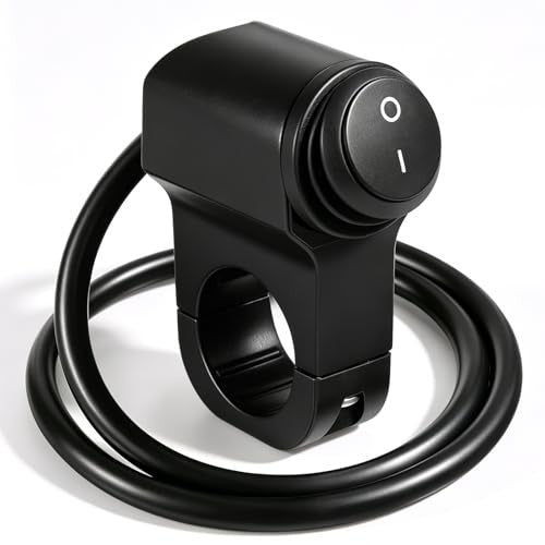 12V Waterproof Motorcycle Handlebar Switch Aluminum Alloy ATV Light Control