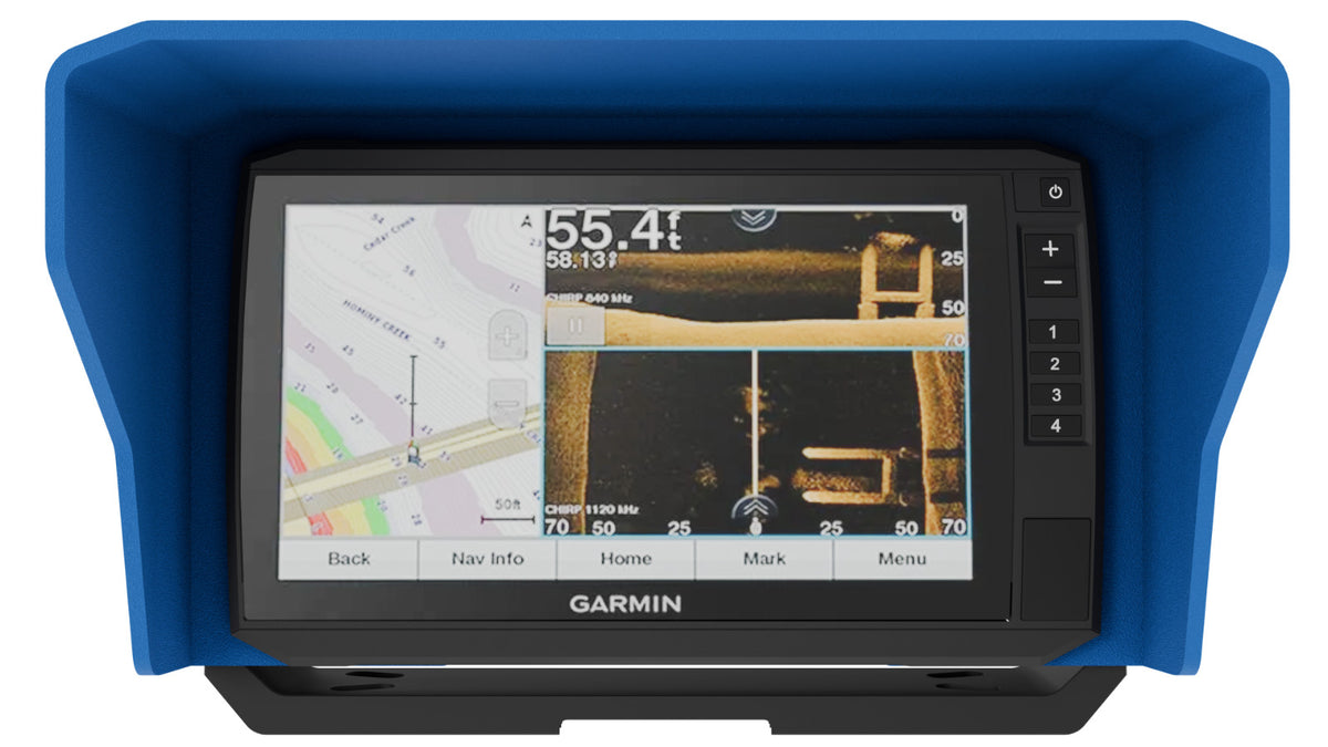 Sonar Shield Visor for Garmin ECHOMAP UHD 93sv - Glare & Reflection Blocker