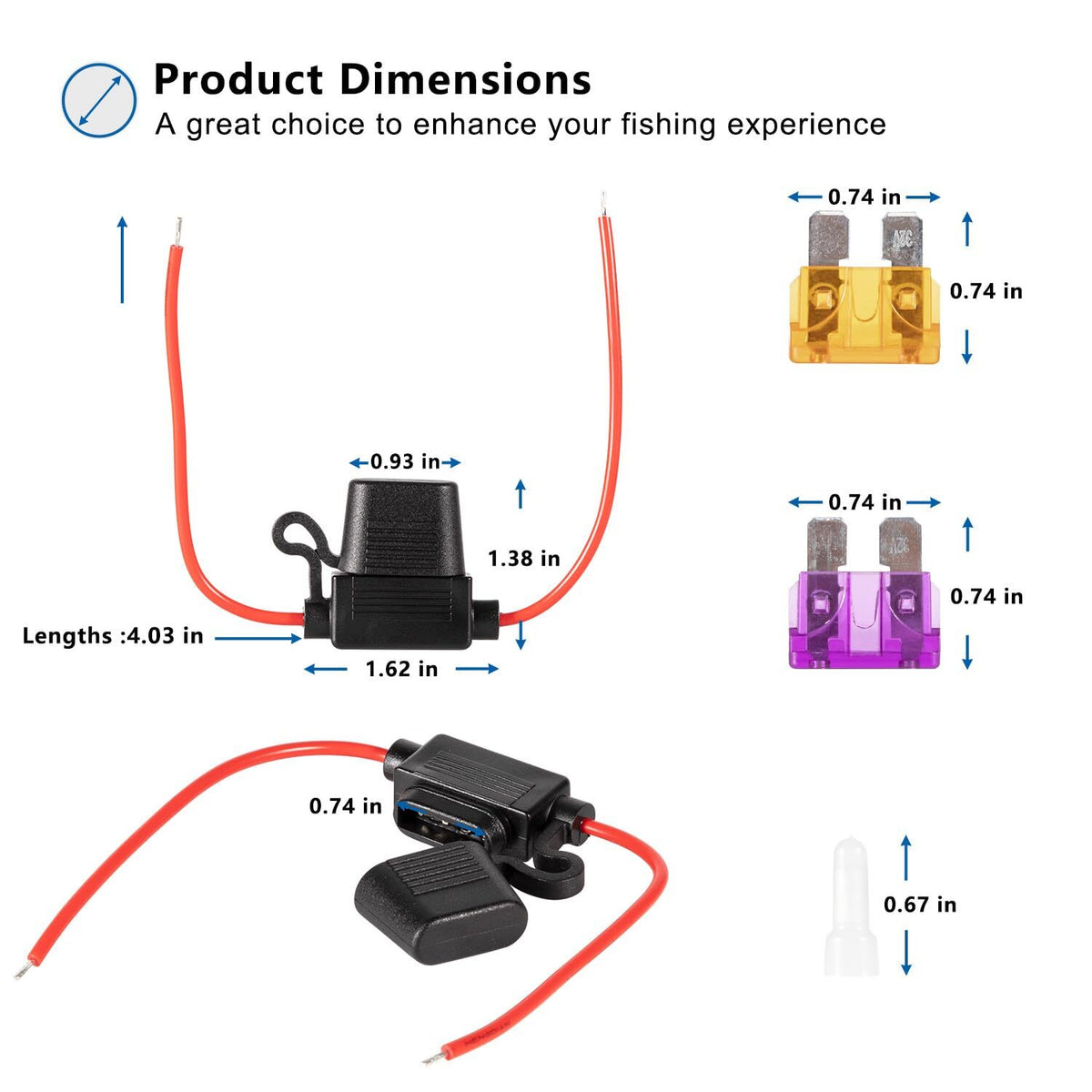 2-Wire Power Cable for Lowrance HDS Elite Ti Hook Mark - 3ft Replacement