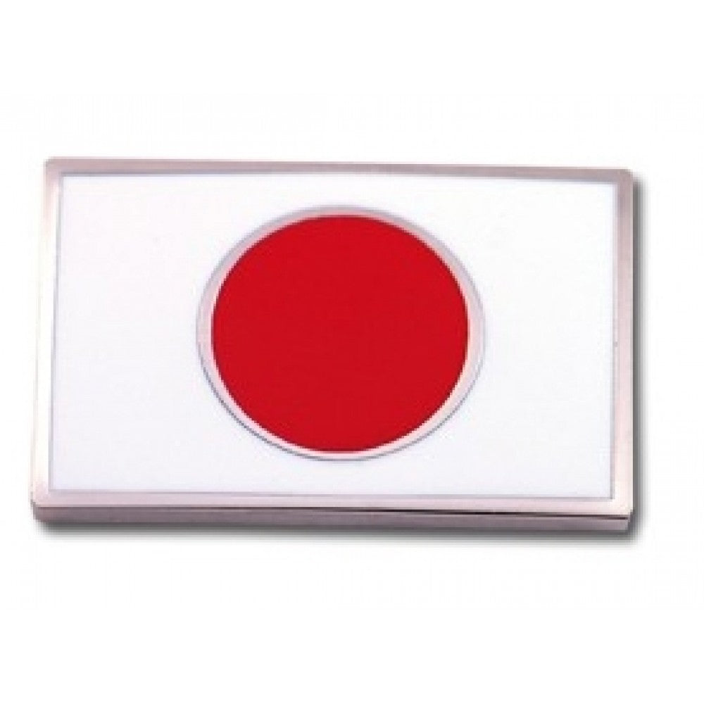Japanese Flag Martial Arts Pin 4 Inch Diameter Souvenir Badge