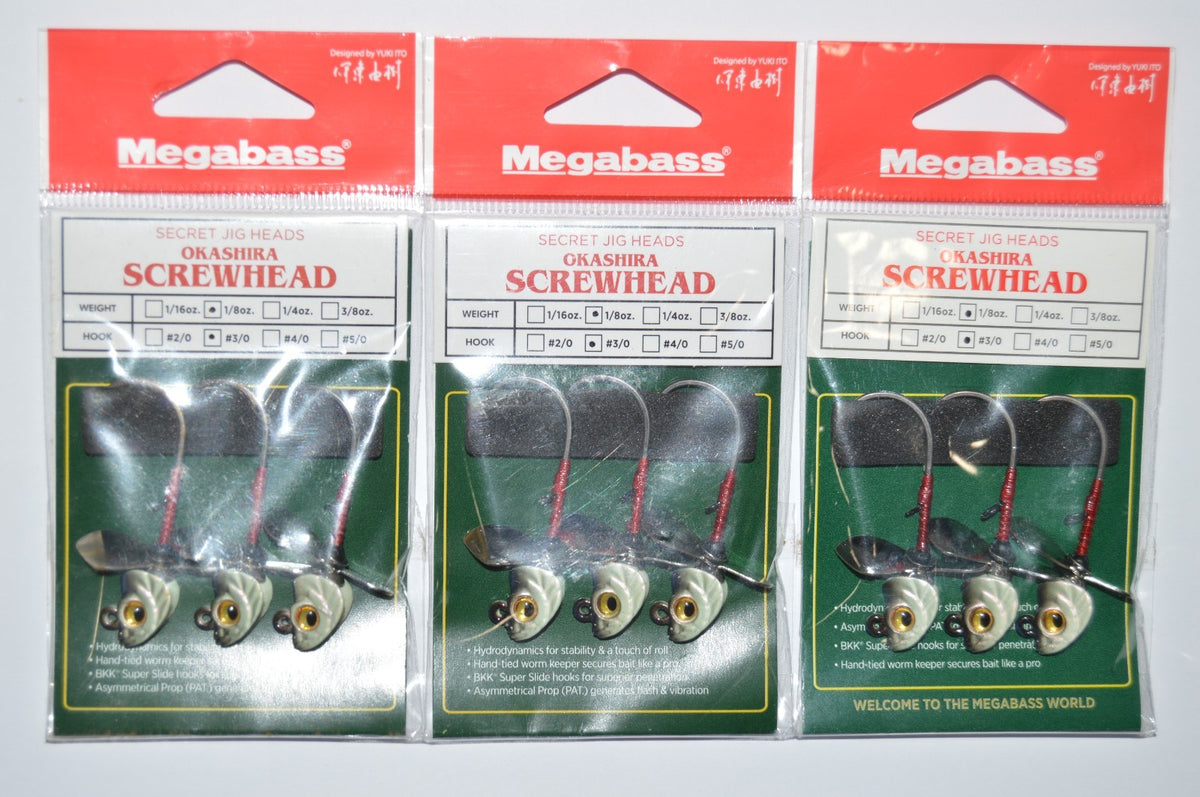 3 Pack Fishhook Jig Heads 1/8oz 3/0 for Swimbaits & Lures