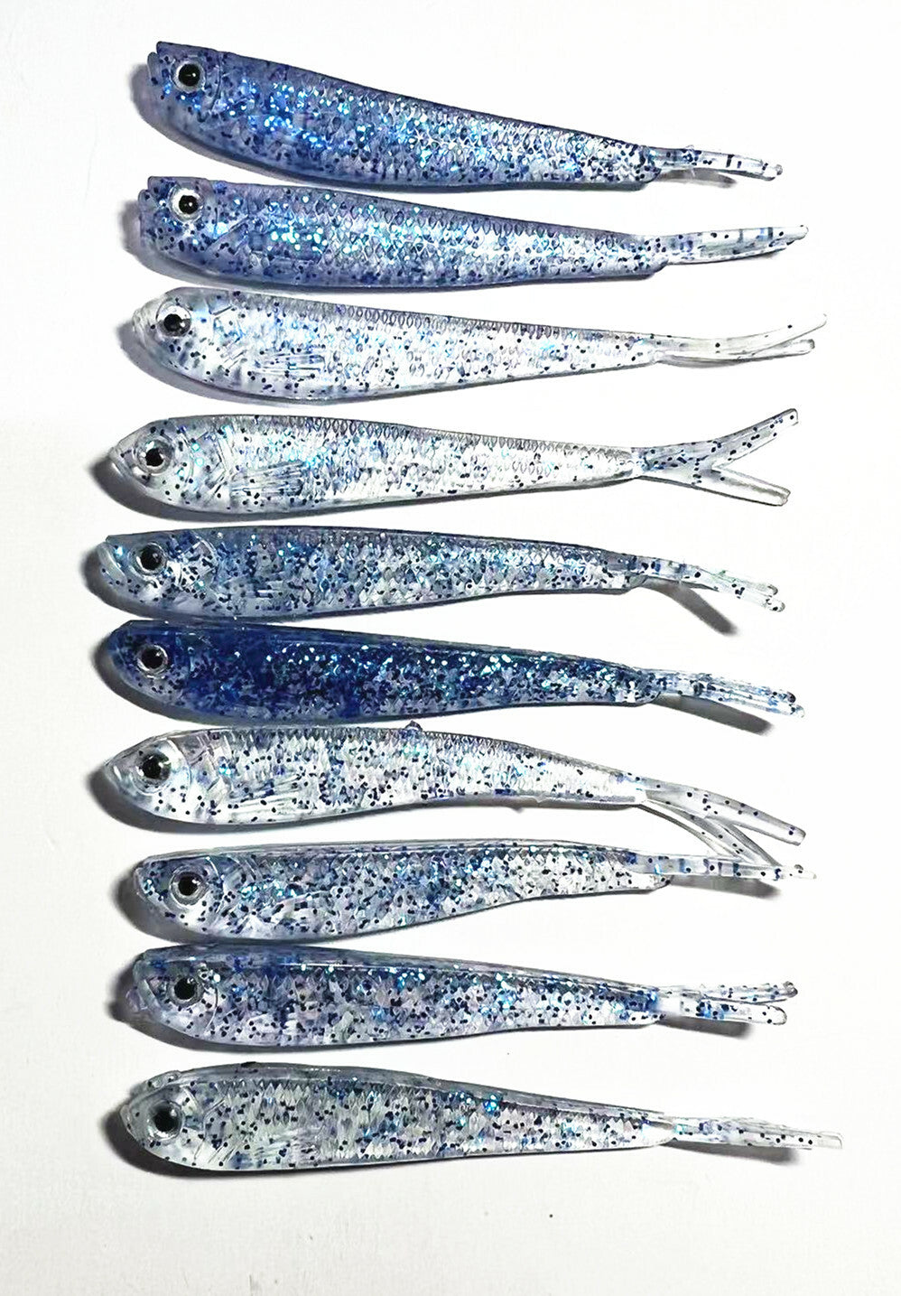 3D Eyes Minnow Soft Baits - Fish Lures for Freshwater & Saltwater Fishing