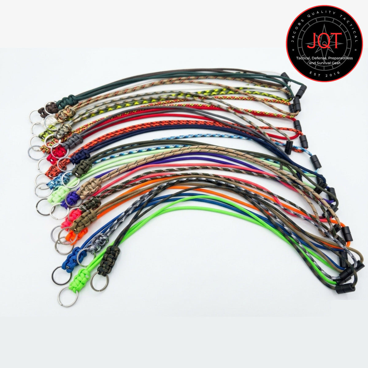 Paracord Neck Lanyard with Safety Breakaway for Keys, Badges, Tools