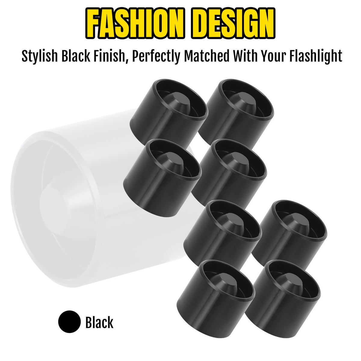 Set of 8 Anodized Aluminum Non-Freeze Plugs for Maglite C Cell Flashlights