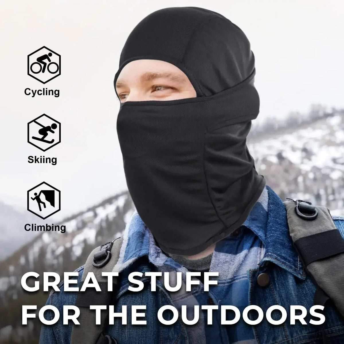 UV Protection Balaclava Face Mask for Ski Snowboard Sun Tactical Gear