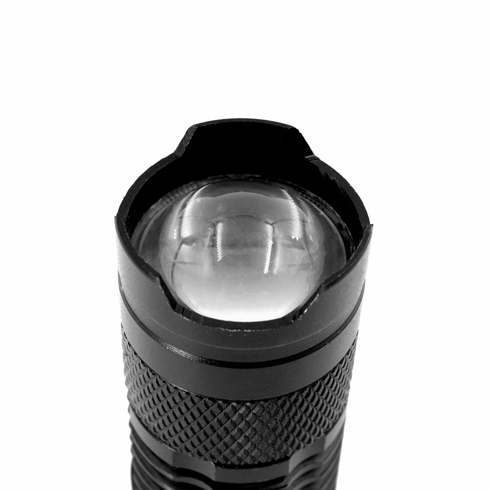Mini Tactical Flashlight 3-Pack Focus Adjustable 300 Lumens IPX-6 Water Resistant