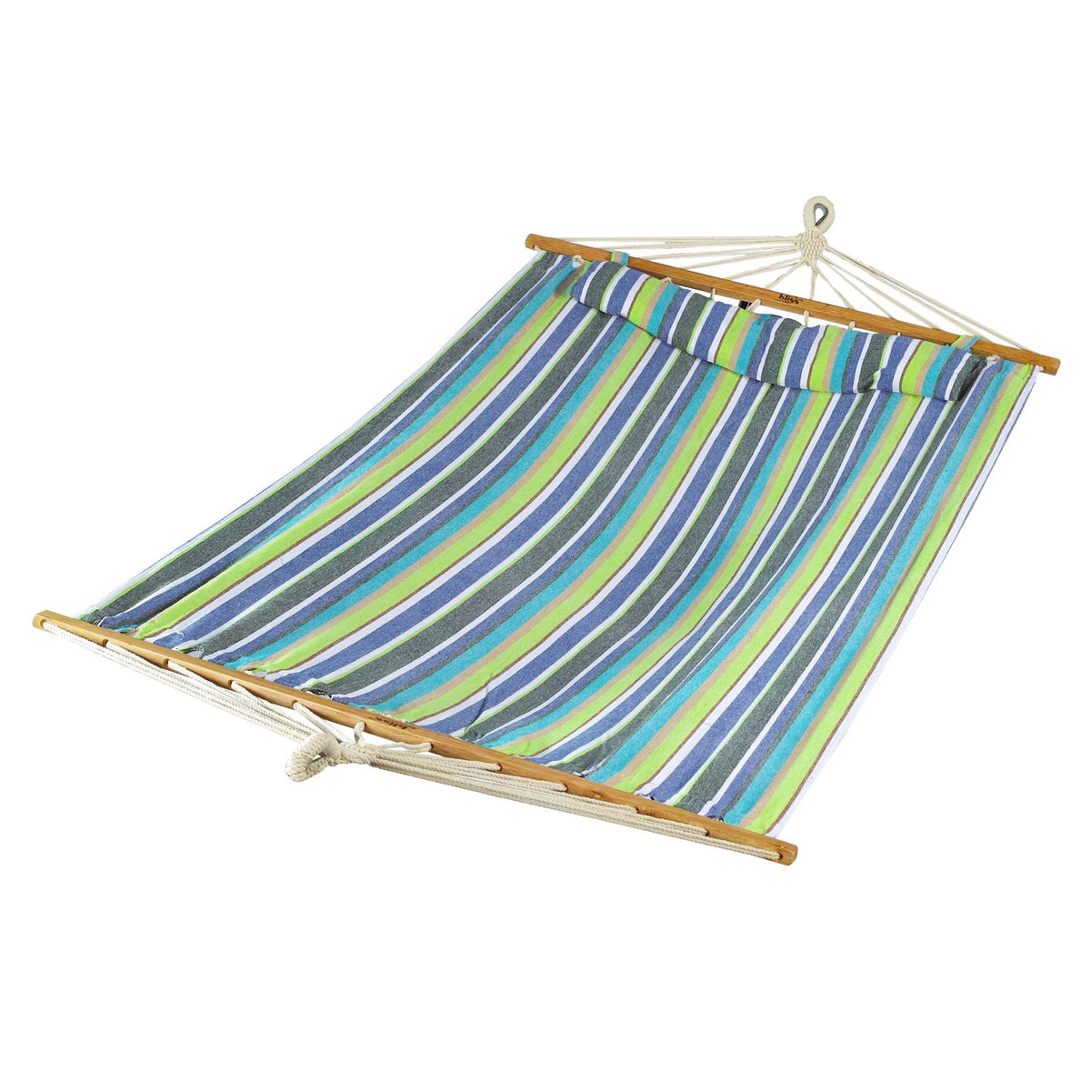 Caribbean Hammock with Pillow & Hardware - 48 Inch Wide, Candy Stripe